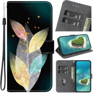 KAL-&Eacute;tui Pour Samsung Galaxy A05S,Coque Housse En Cuir &Agrave; Clapet Motifs Peinture Animaux Ou Fleurs Ou Papillons Antichoc Bourse Poche Pour Samsung Galaxy A05S,Color&eacute; -7 - Neuf
