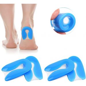 Kalanka-Talonnettes En Gel, 2 Paires Talonnettes Gel Talon Coussin, Epine Calcaneenne Silicone Talonette, Soulage Douleurs Pieds Semelle Talon, Tendinite Et Fasciite Plantaire Orthop&eacute;dique Coussinet - Neuf