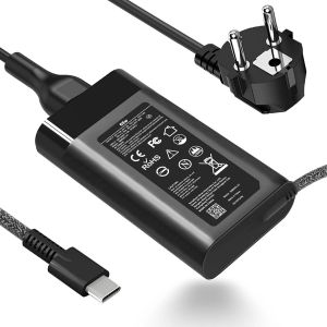 Nouveau Chargeur d'ordinateur Portable USB C Slim 65W Compatible avec HP Spectre X360, Envy X360, EliteBook X360, Chromebook, Elite X2, Spectre, EliteBook, Envy, ZBook, Chromebook Adaptateur - Neuf