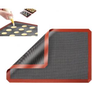 AYUHR-Tapis de Cuisson - Réutilisable en Silicone Anti-Adhésif - Supporte le Four et le Micro-Onde, Passe au Lave-Vaisselle - 30x40cm - Feuille de Cuisson et Pâtisserie de Standard Restauration - Neuf