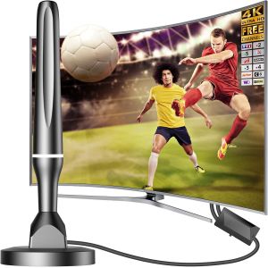 YEMAESRE-Antenne Tv Intérieur Puissante Tnt Hd, 2025 Puissante Antenne Tv Intérieur De Base Magnétique Puissante - 420Km Réception Longue Portée À 360°, Compatible Avec Portable 4K 1080P Et Tous Les - Neuf