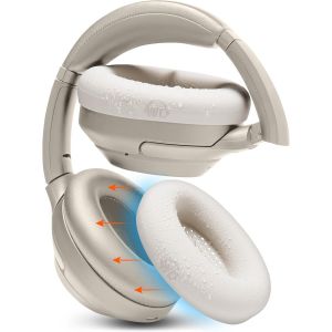 KAL-Sweatz Xm3 U2013 Housses De Protection Brevetées Pour Écouteurs Sony Wh1000Xm3 Par | Cache-Oreilles En Silicone Pour Écouteurs Sony Wh-0Xm3 | Beige - Neuf