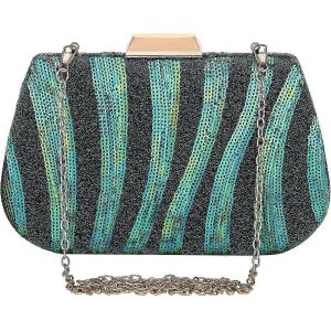 Femmes Sac &Agrave; Main De Soir&eacute;e Perles Paillettes Bleu Paon Sac Pochette Sac Bandouli&egrave;re Sac &Agrave; Main Bandouli&egrave;re Partie Vintage Sac &Agrave; Main De Bal - Neuf