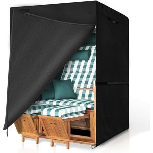 Housse De Protection Pour Fauteuil-Cabine De Plage - R&eacute;sistante Aux Intemp&eacute;ries - Imperm&eacute;able - 135 X 105 X 175/140 Cm - Tissu Oxford 420d - R&eacute;sistante &Agrave; L'hiver - Coupe-Vent - Anti-Poussi&egrave;re - Neuf