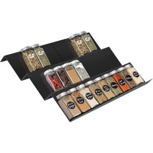 Tianyi-&Eacute;tag&egrave;re &Agrave; &Eacute;pices Extensible De 23 Cm &Agrave; 46 Cm, En Acier Au Carbone, &Eacute;tag&egrave;re De Cuisine, &Agrave; 3 Niveaux, Organiseur De Cuisine, Syst&egrave;me De Rangement - Neuf