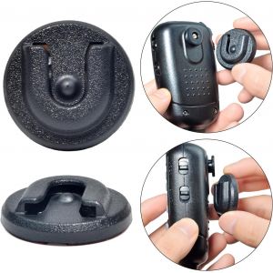 Universal Ham CB Radio Microphone Holder,Round Button with Adhesive Back for Motorola HLN9073B CDM1250 CDM750 GM300 M1225 GM3688 GTX800 Kenwood TK768G TK868G TM471A (Black 01,2 Pack) - Neuf