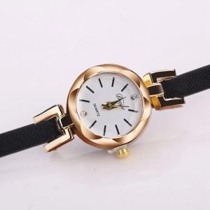 Duoya Femmes Bowknot Coeur D&eacute;coration Bracelet Montre-Bracelet Cha&icirc;ne Robe Montre &Agrave; Quartz (Noir) - Neuf