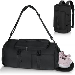 Acdsgd-Sac De Sport Pour Homme Et Femme - Petit Sac &Agrave; Dos De Sport Avec Compartiment &Agrave; Chaussures Et Compartiment Humide - Sac De Voyage Pour La Natation, Le Sport, Le Yoga, Le Football, Noir , Mittel - Neuf