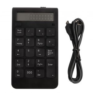 Clavier numerique sans fil 2,4 GHz a 29 touches avec ecran LCD - Neuf
