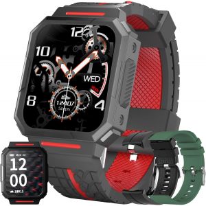 Montre Connectée Homme Femme Smartwatch Sport Tactile Podometre Cardiofrequencemetre Oxymetre Sms Appel Notification Etanche Chronometre Pour Calories Dépensées, Montre Intelligente Pour Android Ios - Neuf
