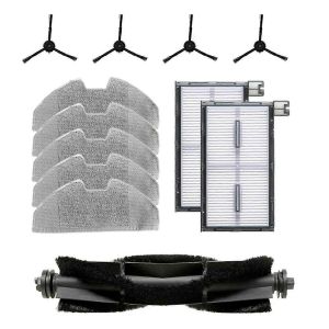 Lot de 12 brosses lat&eacute;rales de rechange pour aspirateur robot X8 Pro Series X8 Pro, filtre HEPA, kit de chiffons de nettoyage - Neuf