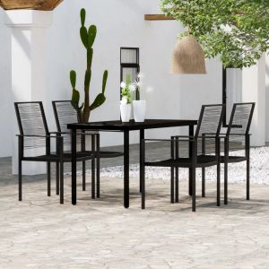 Prolenta Premium - Ensemble &Agrave; Manger De Jardin 5 Pcs Noir - Neuf