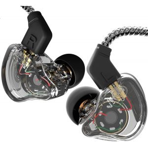 lbgwp60-Ccz Melody Écouteurs Intra-Auriculaires Filaires Sans Microphone Iem Hifi Bass Avec 1Dd 1Ba, Ailettes D'Oreille, Câble Ofc 4N Pour Musiciens, Chanteurs, Sur Scène, Studio, Jeu - Neuf