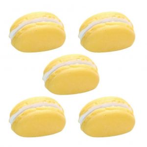 Créatif Réfrigérateur Autocollant Macaron Réfrigérateur Aimants Résine Réfrigérateur Aimant Décoration Intérieure Jaune 2.5X1.5X1.2CM Design 5Pcs - Neuf