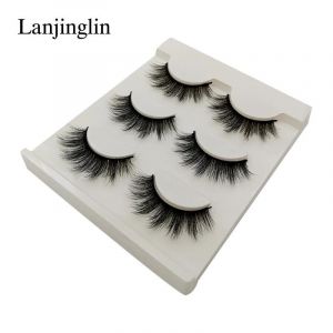 Ore-Lanjinglin 3 Paires 29 Styles 3d Faux Vison Cheveux Doux Faux Cils Moelleux Vaporeux Épais Cils À La Main Cils Outils De Maquillage Des Yeux X11-G301-Lashes - Neuf