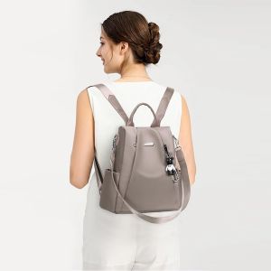 TZF-Petit Sac a Dos Antivol Femme, Sacs &agrave; Main Port&eacute;s Dos El&eacute;gant L&eacute;ger, Sacoche Bandouli&egrave;re pour Voyage Travail Loisirs Universit&eacute; L'&eacute;cole Coll&egrave;ge - Neuf