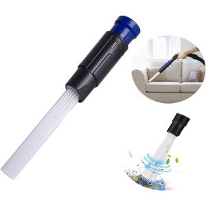 Embout d'aspirateur tout usage, accessoire d'aspirateur, brosse à poussière, tuyau d'aspirateur universel pour bouches d'aération/tiroirs/voiture/outils/artisanat - Neuf