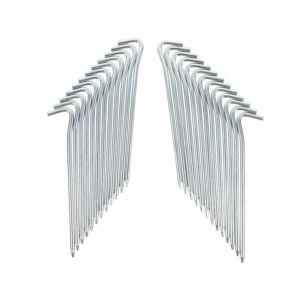 Lot De 10 Piquets De Tente En Fer Galvanis&eacute; R&eacute;sistants &iquest; Lot De 10 Piquets M&eacute;talliques Pour Camping, Jardinage Et Ext&eacute;rieur &iquest; R&eacute;sistants Au Vent Et Faciles &Agrave; Utiliser - Neuf