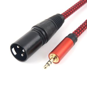 Jack mini 3,5 mm (1/8 pouce) TRS vers XLR mâle smartphone vers table de mixage stéréo câble microphone déséquilibré (10 FT/ 3 m) - Neuf