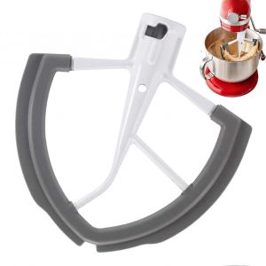 Racloir &Agrave; Bord Flexible En Silicone Pour Batteur Sur Socle De 6 Pintes (5,7 L) - Accessoire Pour Robot P&acirc;tissier - Racloir Flexible Pour Bol De Cuisson Et De Nettoyage - Neuf