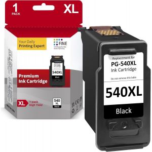 PG-540XL Noir Remplacement pour Cartouche Canon 540 XL Encre PG-540 compatibles pour Canon MG3650S MG3650 MX475 MG3600 MG3550 MG4250 TS5150 (1 Noir) - Neuf