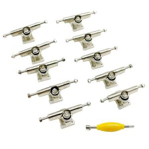 10 Pcs 29mm Fingerboard Trucks Finger Deck Avec &Eacute;crous Avec Tournevis &Agrave; Cl&eacute; Pour Finger Skateboard - Neuf