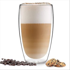 Lunettes Design Latte Macchiato (4 x 330ml) - Verres à double paroi en verre borosilicate - Neuf