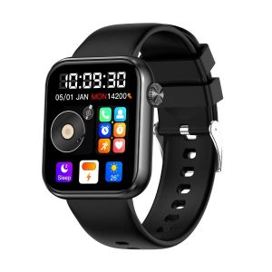 Kapulun M100 Montre Intelligente 1.85 ''Amoled Affichage 512 Mo De Mémoire Avec Musique Tws Écouteurs Bluetooth Appel Sport Smartwatch Femmes Hommes.M100 Black. - Neuf