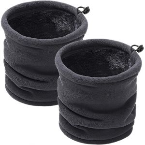 Sept-2 Pièces Cache-Cou En Polaire Hiver,Écharpe Tubulaire,Homme Et Femme,Pour Ski,Cyclisme,Moto,Running,Coupe-Vent - Neuf