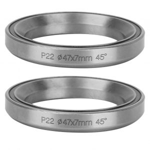 Lot De 2 Roulements De Casque De Velo De Montagne En Acier Robuste A Double Etancheite, 47 Mm, P17 - Neuf