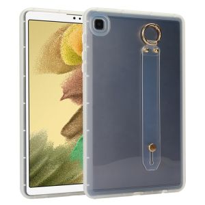 Housse hybride en PC et TPU souple pour Samsung Galaxy Tab A7 Lite avec support de poignet, Bleu - Neuf