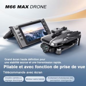 Drone Avec Cam&eacute;ra Norkbeng T&eacute;l&eacute;commande Avec &Eacute;cran Mini Drone Pliable Avec Moteur Sans Balais 2 Batteries 40+ Min Play - Neuf