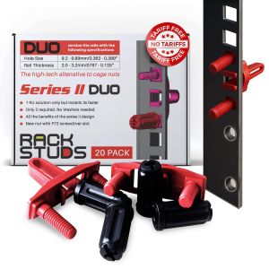 Duo20 Solution De Montage En Rack 1Ru S&eacute;rie Ii - Alternative Aux Vis Et &Eacute;crous Traditionnels Ppour Rack Et Vis Pour Rack De Serveur Pour L'Installation De Mat&eacute;riel De Serveur - 20 Paquets, Universell - Neuf
