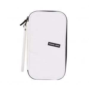 HJLIAN Portefeuille de voyage, porte-passeport, multifonction, billets, cartes, sac de rangement, pochette (blanc) - Neuf