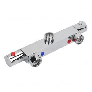 HJLIAN Robinet de douche thermostatique en laiton chrome avec mitigeur de controle pour salle de bain - Neuf