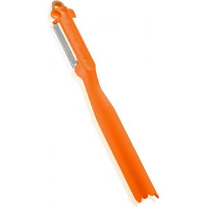 Letnerny-Plucheur Combiné ¿ Éplucheur Universel Avec Lame En Acier Inoxydable ¿ Éplucheur De Légumes Et Fruits ¿ Pour Éplucher, Évider Et Garnir ¿ Éplucheur De Cuisine (Orange) - Neuf