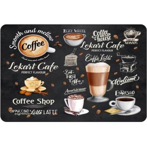 Kalanka-Tapis Egouttoir Vaisselle,30x40cm Tapis De Drainage De Cuisine, Tapis Egouttoir Vaisselle Absorbant, Tapis Machine A Cafe Pour Vaisselle, Bar, Machine &Agrave; Caf&eacute; - Neuf