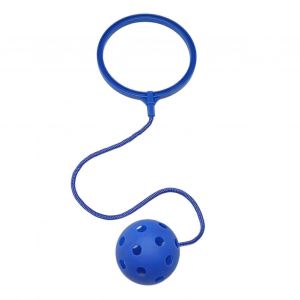 Jouet de cheville Skip the Ball, balle de cheville pour enfants, balan&ccedil;oire rotative &agrave; une jambe, souple, anneau de saut, exercices en plein air, jouet de coordination Skip Fit, bleu - Neuf