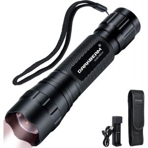940nm Ir Led Flashlight Infrared Torch Work With Night Vision Equipment, Powerful Invisible Rechargeable Light For Hunting, Observation, Rescue, With Batteries - Neuf