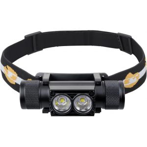 Lampe Frontale Rechargeable H25s Led Super Lumineuse 1200 Lumens Avec 7 Modes, &Eacute;tanche Ipx6 Pour Le Travail, La Randonn&eacute;e, La P&ecirc;che, Le Camping - Neuf