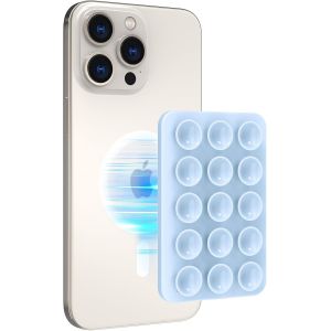 Support de T&eacute;l&eacute;phone &agrave; Ventouse Magn&eacute;tique pour iPhone 16/15/14/13/12 Series Silicone Support de Ventouse pour Etui de T&eacute;l&eacute;phone, Support pour T&eacute;l&eacute;phones Mobiles pour TikTok Videos et Selfies - Neuf