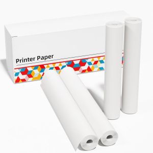 CMWX-Papier Thermique A4 pour Imprimante Thermique M832, Compatible avec les Imprimante Thermique A4 Phomemo MUNBYN JADENS HPRT, Rouleaux pour l'impression en Continu, 2 Rouleaux - Neuf
