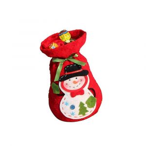 Santa Sac De Cadeau De No&euml;l De Traiter Le Sac De Sac Avec Le Motif De Bonhomme De Neige De No&euml;l Bonbons Pr&eacute;sents Chaussettes - Neuf