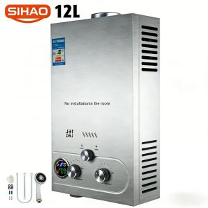 Chauffe-eau 12L, chauffe-eau &agrave; temp&eacute;rature constante - SIHAO - chauffe-eau instantan&eacute; en acier inoxydable de haute qualit&eacute; - Neuf
