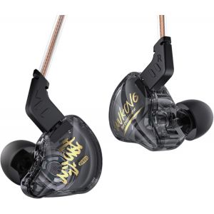 KALANKA-KBEAR MONKIE K01 &Eacute;couteurs de Jeu HiFi Casque Intra-auriculaire antibruit avec Prise de 3,5 mm Surround &Eacute;couteurs filaires pour PC, PS5, Xbox, Switch - Neuf