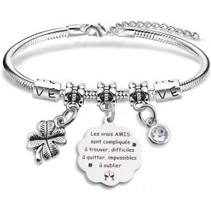 Eryi-Cadeau Meilleure Amie Femme Bracelet Meilleure Amie Noel Cadeau Amie Cadeau Pour Sa Meilleure Amie Cadeau Pour Amie Cadeau Amitié Femme Cadeau Amie Anniversaire Amie De L'amitié Saint Valentin - Neuf