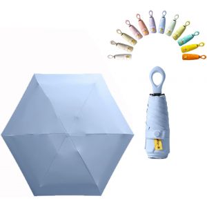 Mini Parapluie De Poche Pliant De Voyage Protection Uv Upf 50/Anti Tempete Ultra L&eacute;ger Et Femme R&eacute;sistant Aux Compact Portable Umbrella - Neuf