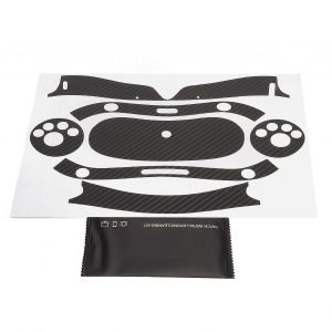 Lunettes VR Skin Autocollant professionnel r&eacute;sistant aux rayures PVC anti-poussi&egrave;re Casque VR Stickers pour PICO 4 VR Grain de carbone Noir - Neuf