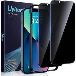 Kal-Pour Iphone 13/13 Pro Protection D'écran Anti-Espion, 2 Pièces Film Dureté 9h 30° Privacy Anti-Rayures Anti-Espion Protection Pour Iphone 13/13 Pro - Neuf