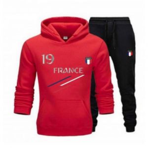 Jogging Foot France Enfant Rouge N&deg;19 (Taille 5/6 Ans,Couleur Rouge) - Neuf